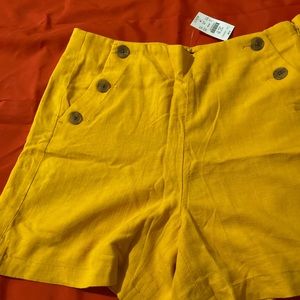 J.Crew Factory Linen Blend Sailor Shorts Sz 6